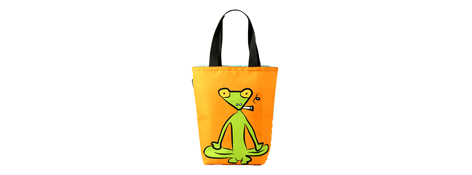 frog tote bag