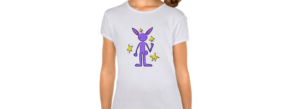 girls' bunny tee